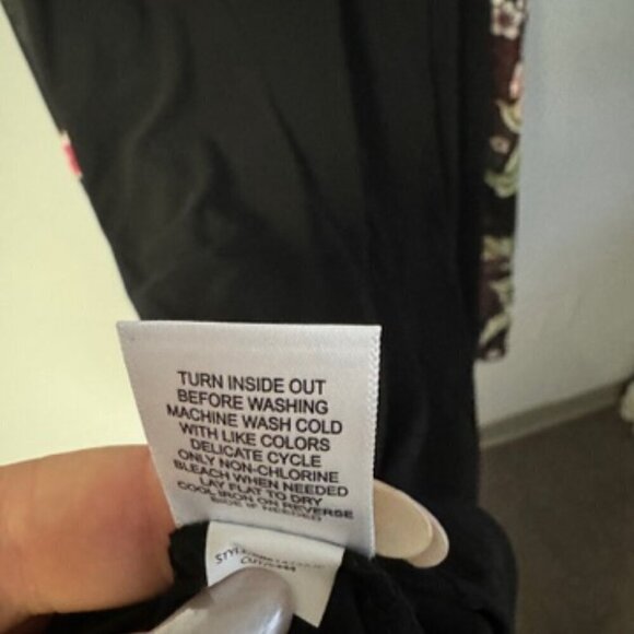 0424-14 Floral Tieneck halter dress - Picture 4 of 4